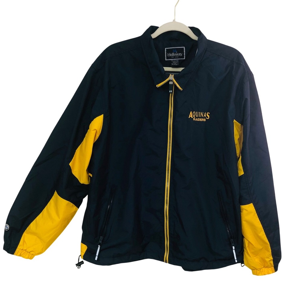 Holloway Aquinas Raiders Windbreaker Rain Jacket Sporty‎ Gorpcore Mens Womens L